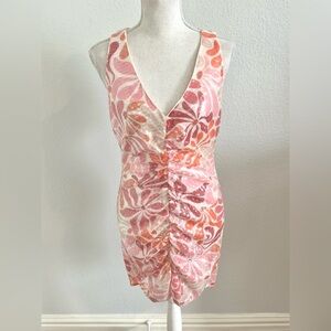 New Nordstrom Hutch Pink and Orange Sequin Dress